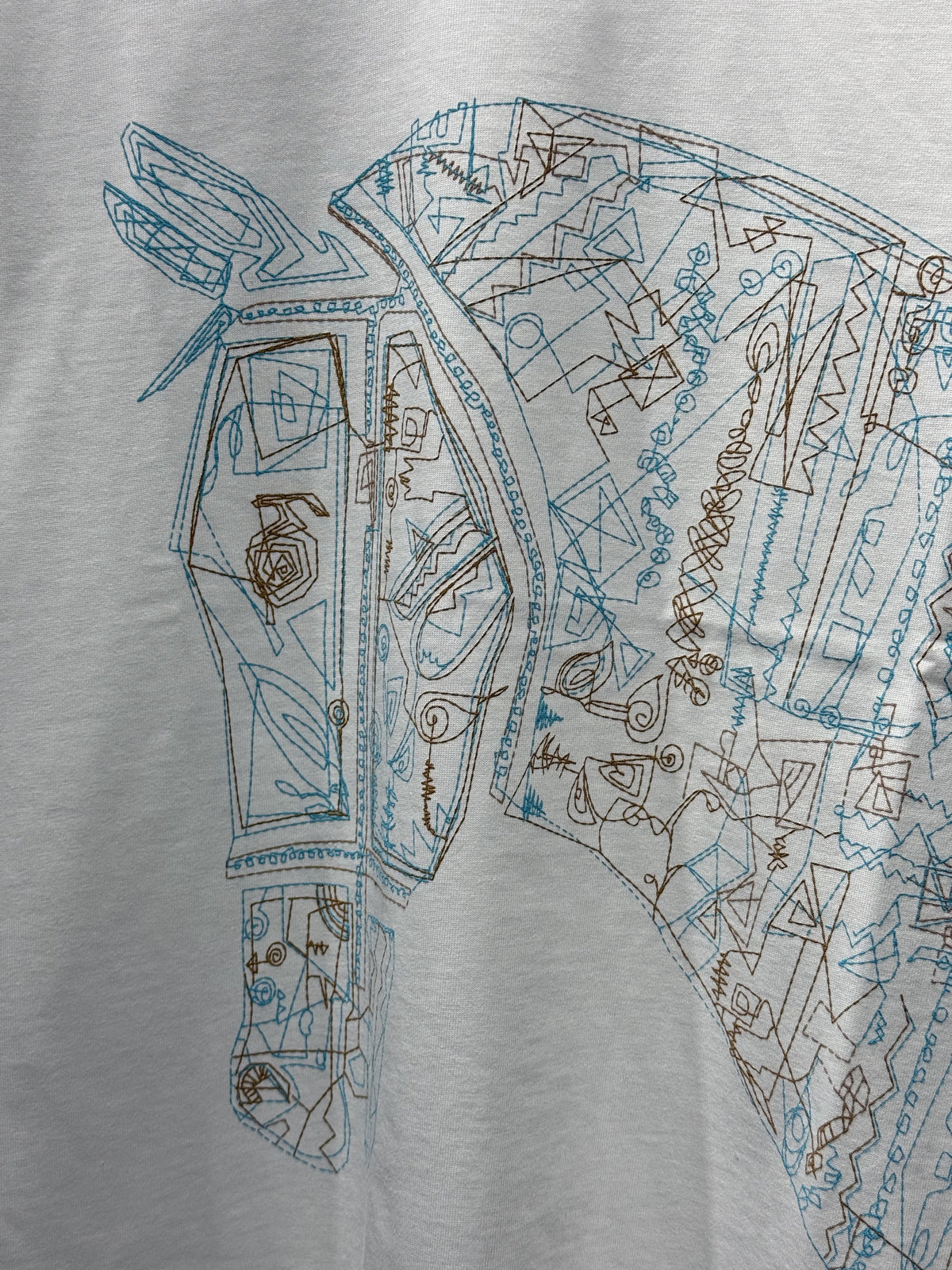 Quadrige Embroidered logo White Tshirt For Men