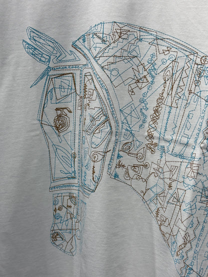 Quadrige Embroidered logo White Tshirt For Men