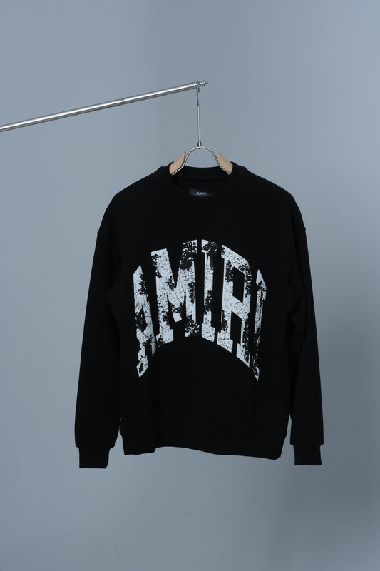 AMIRI Oversized Black Sweatshirt For Men