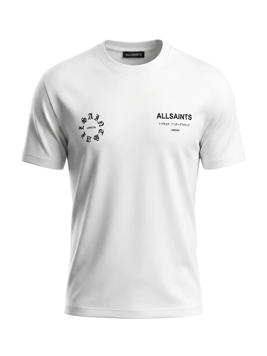 Allsaints Kindred White Tshirt For Men
