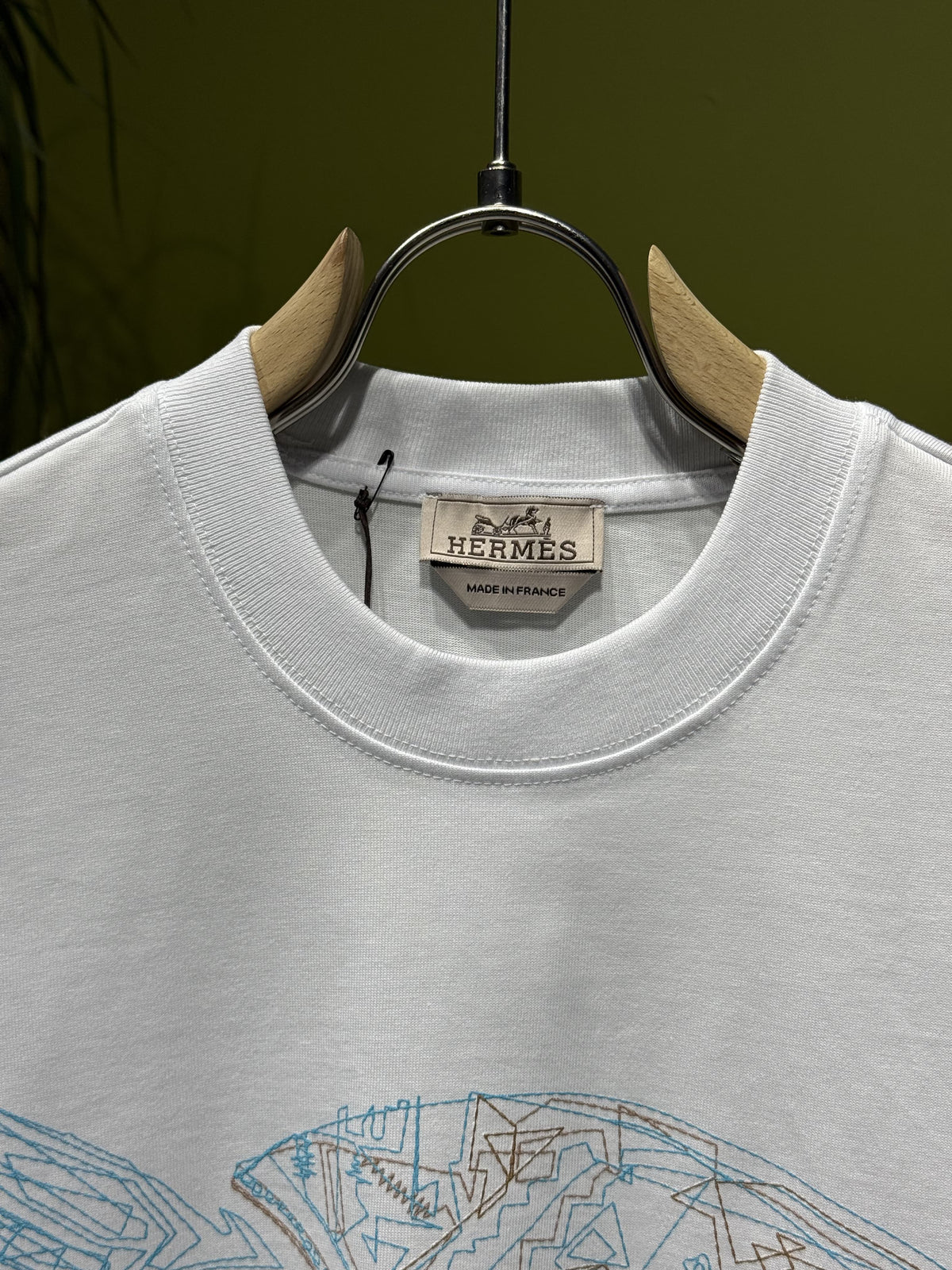 Quadrige Embroidered logo White Tshirt For Men
