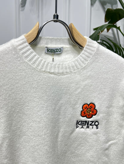 ' Boke Flower ' Offwhite Pullover for Women