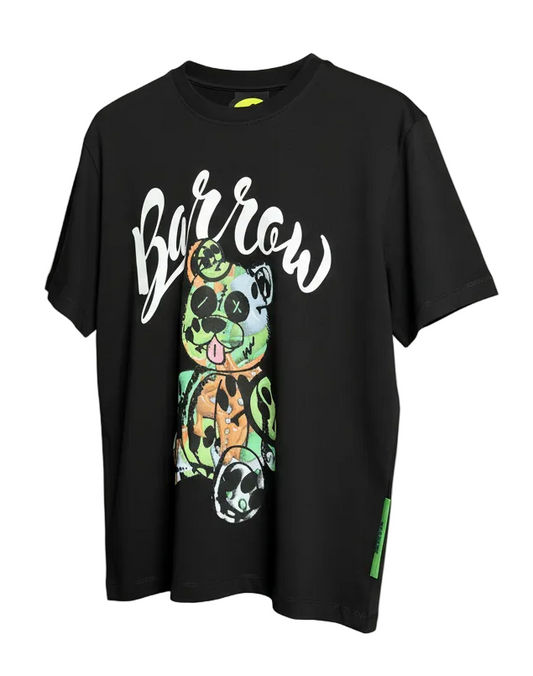 Barrow Logo Printed Black Tshirt For Men