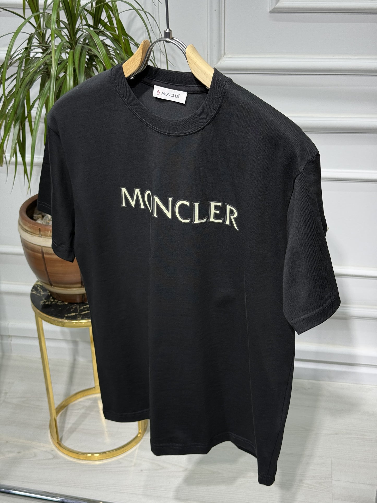 Graphic-logo Printed Black Tshirt For Men