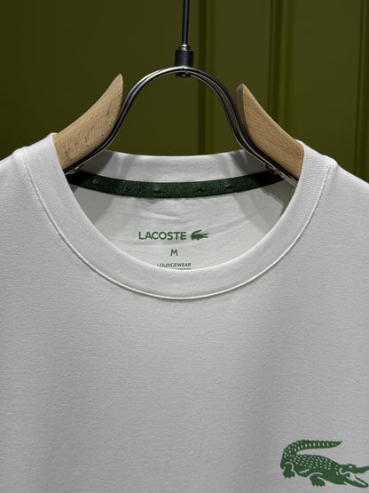 Lacoste Logo Printed White Tshirt For Men