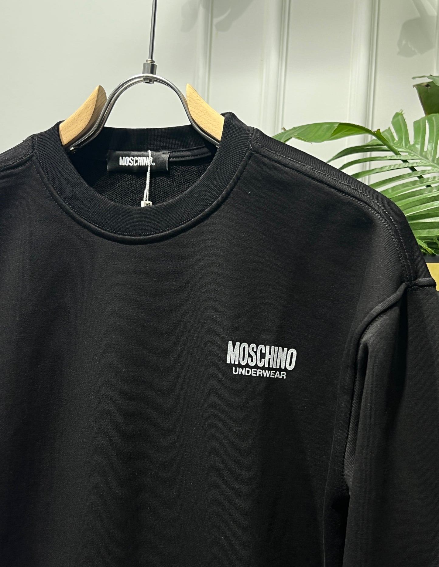 Logo Printed Black Sweatshirt for Men