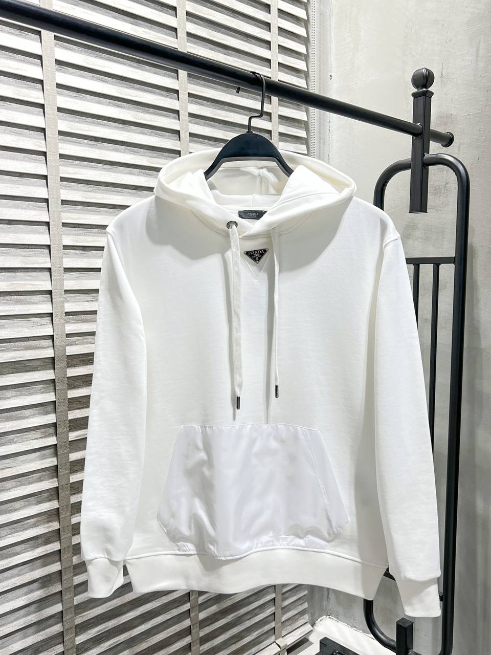 Prada White Hoodie For Men