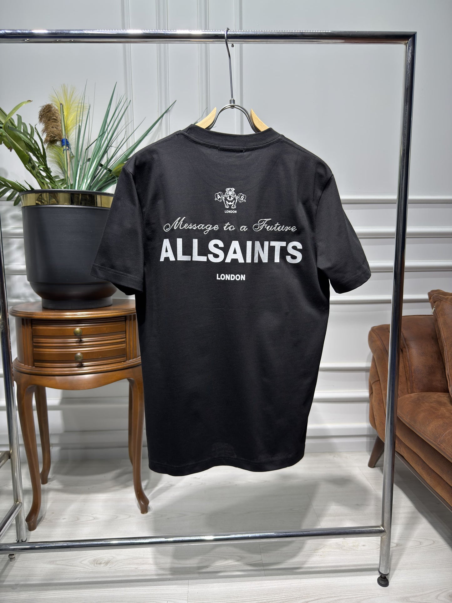 Allsaints Black Relaxed fit Tshirt for Men