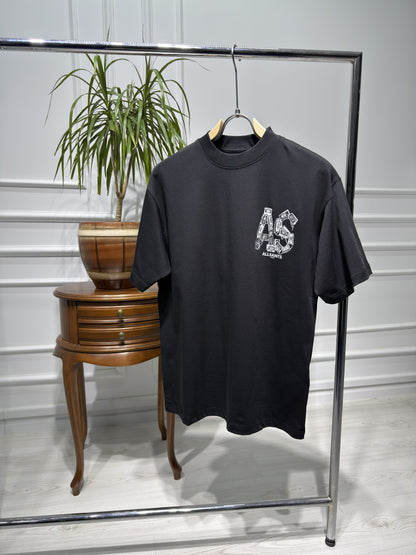 Mixtape Oversized Black Tshirt For Men