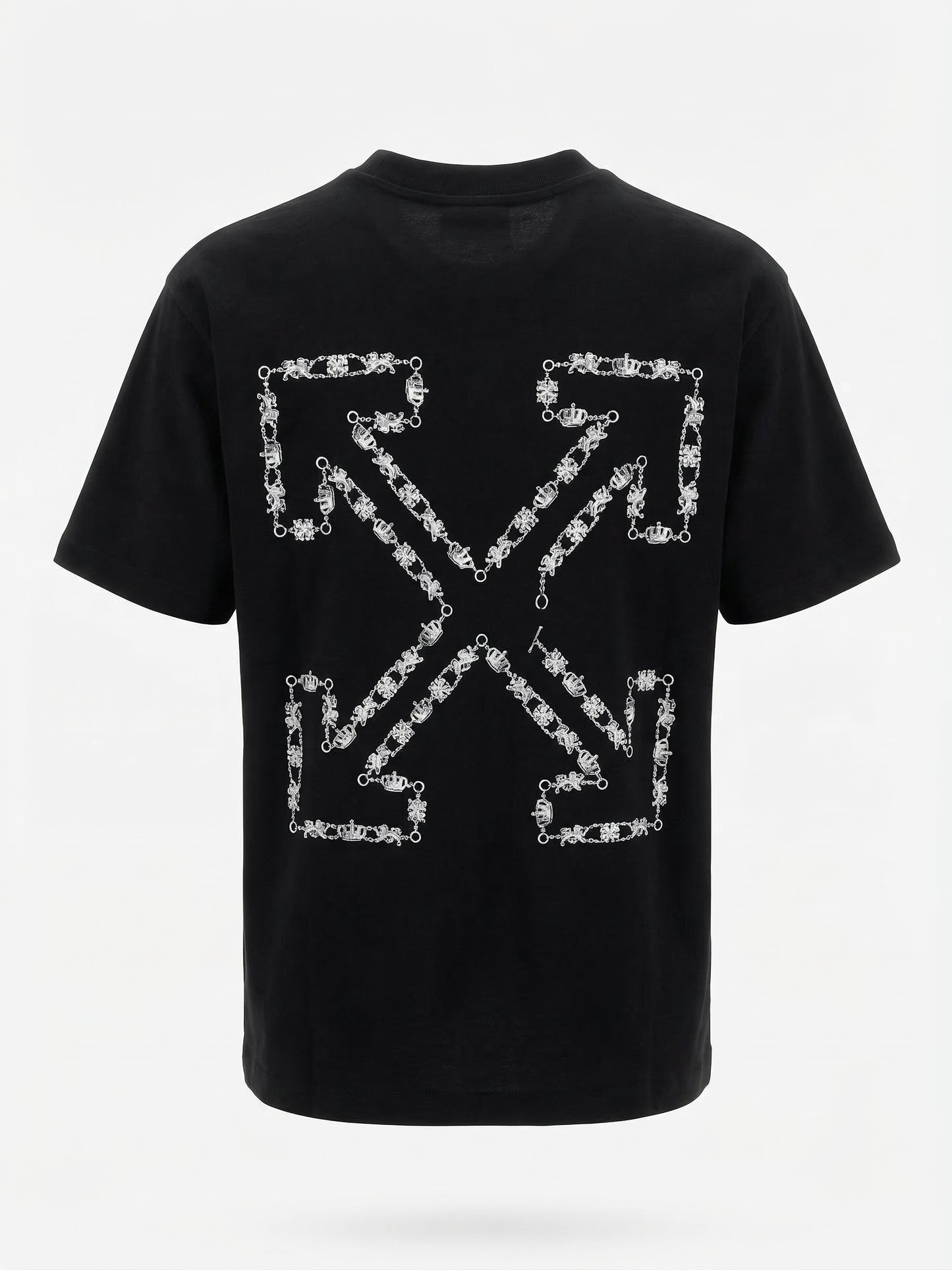 Chain Arrow Black Tshirt For Men