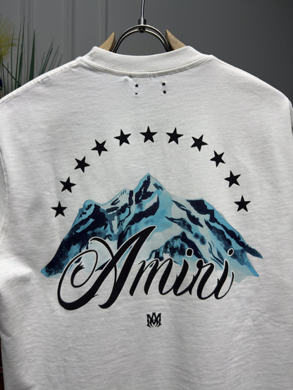 Amiri Mountain Tee White Tshirt For Men