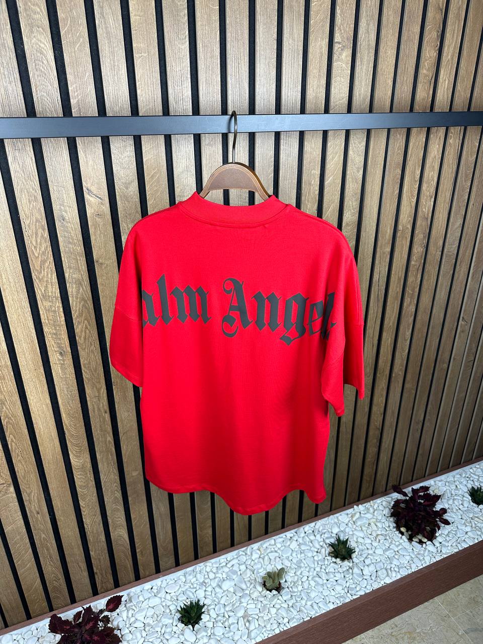 Palm Angels Red Oversized Tshirt Unisex