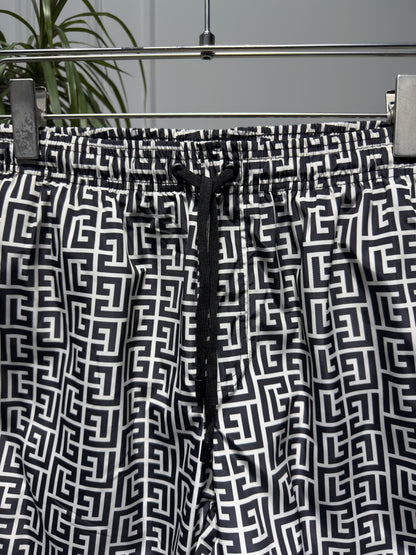 PB Labyrinth Print Swim Short For Men