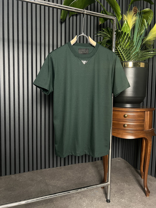 Prada Dark Green Tshirt For Men