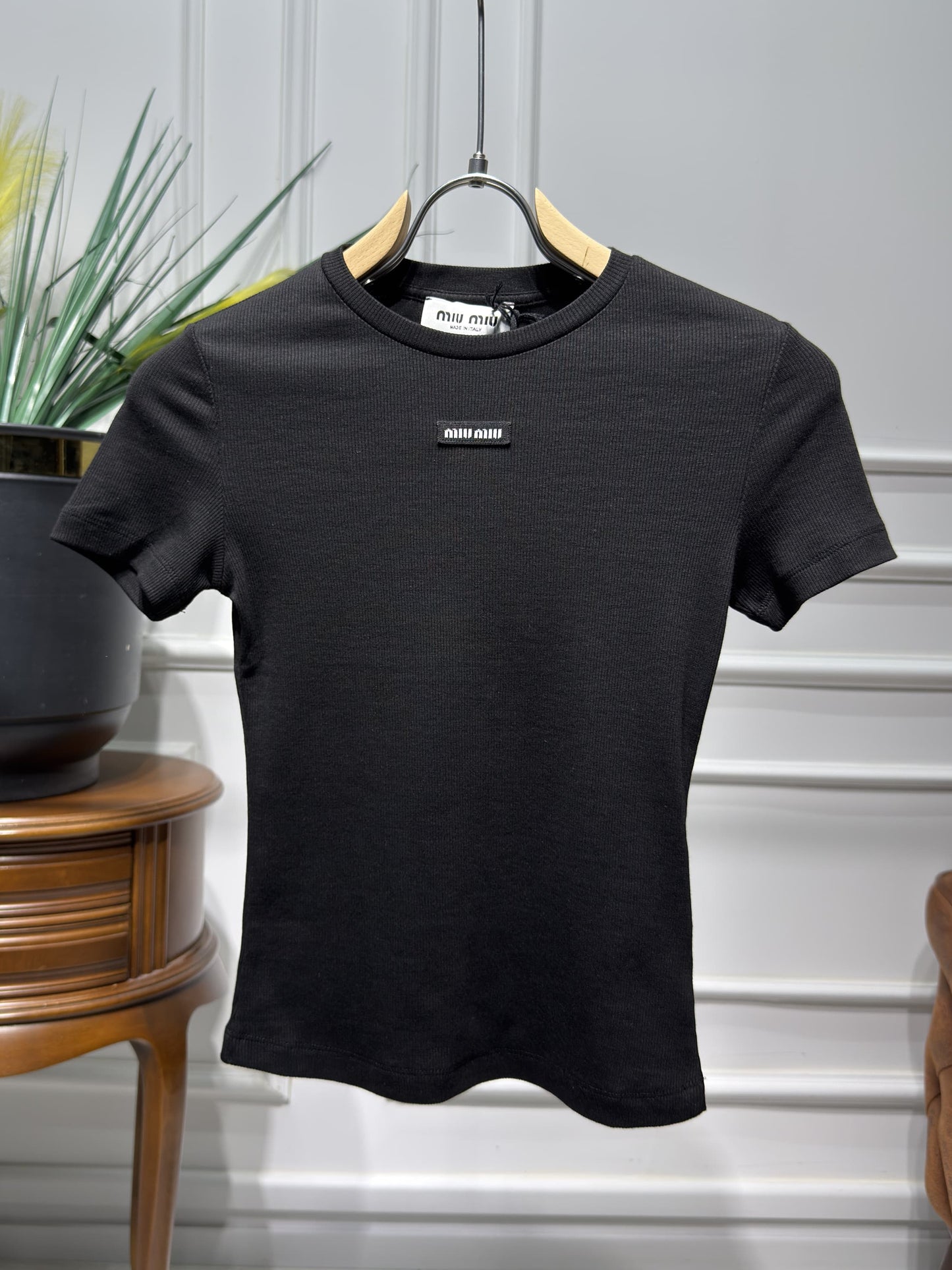 Logo-patch Black Tshirt For Women