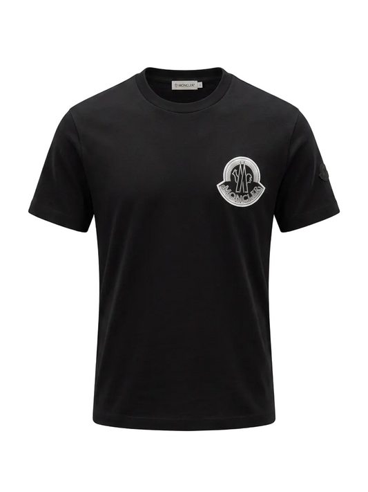 Logo-patch Black Tshirt For Men