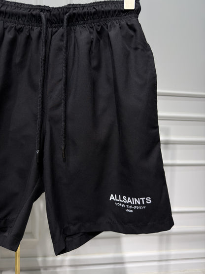 Allsaints Black Swim Short For Men