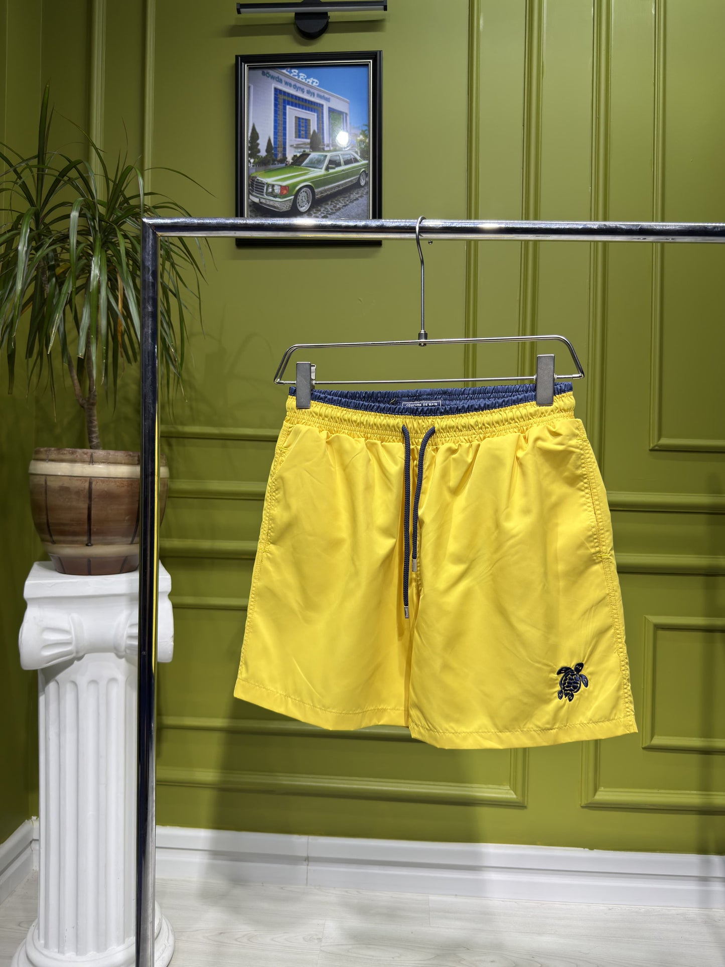 Vilebrequin Water Reactive Yellow Swim Short For Men