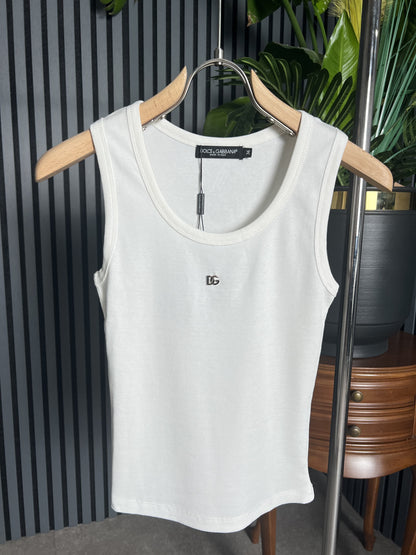 DG Metal Logo Tank Top For Women