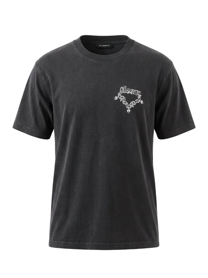 Allsaints Washed Grey Tshirt For Men