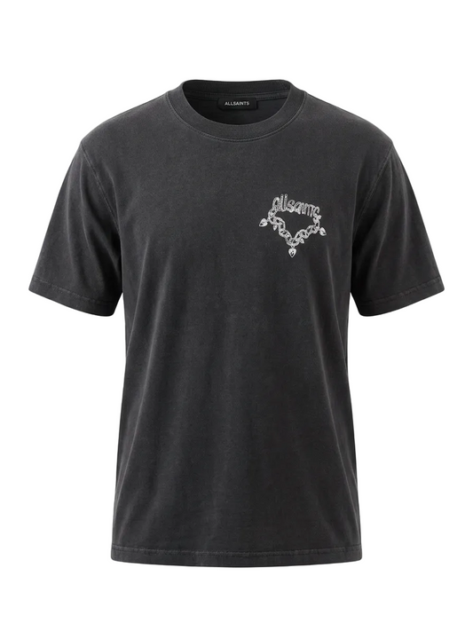 Allsaints Washed Grey Tshirt For Men
