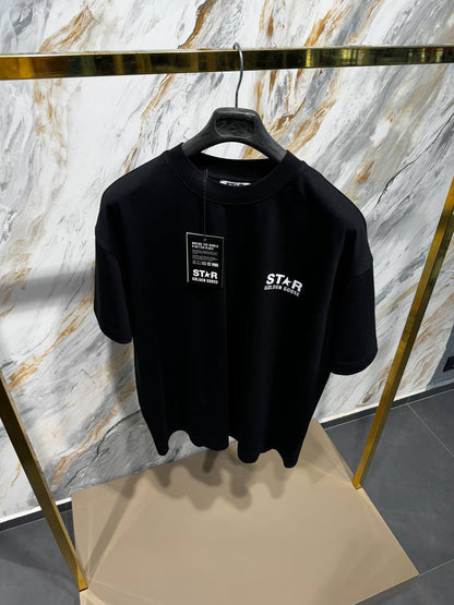 Golden Goose Black Oversized Tshirt For Men