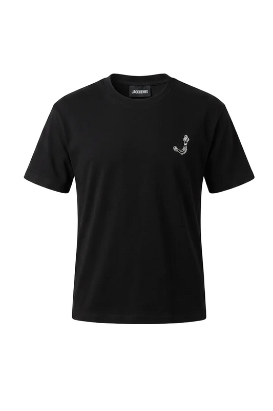 JACQUEMUS Relaxed Fit Black Tshirt For Men