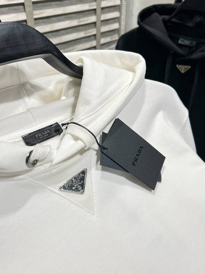 Prada White Hoodie For Men