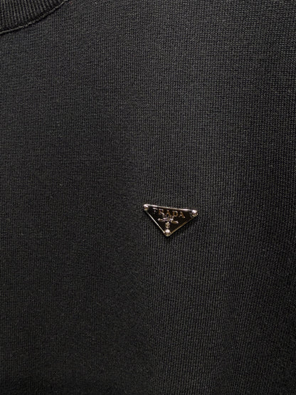 Prada Black Knitted Tshirt For Men