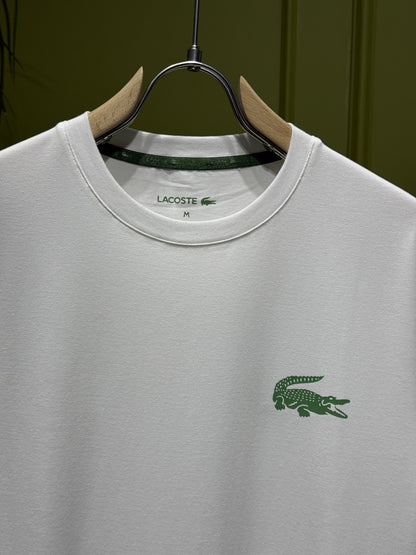 Lacoste Logo Printed White Tshirt For Men
