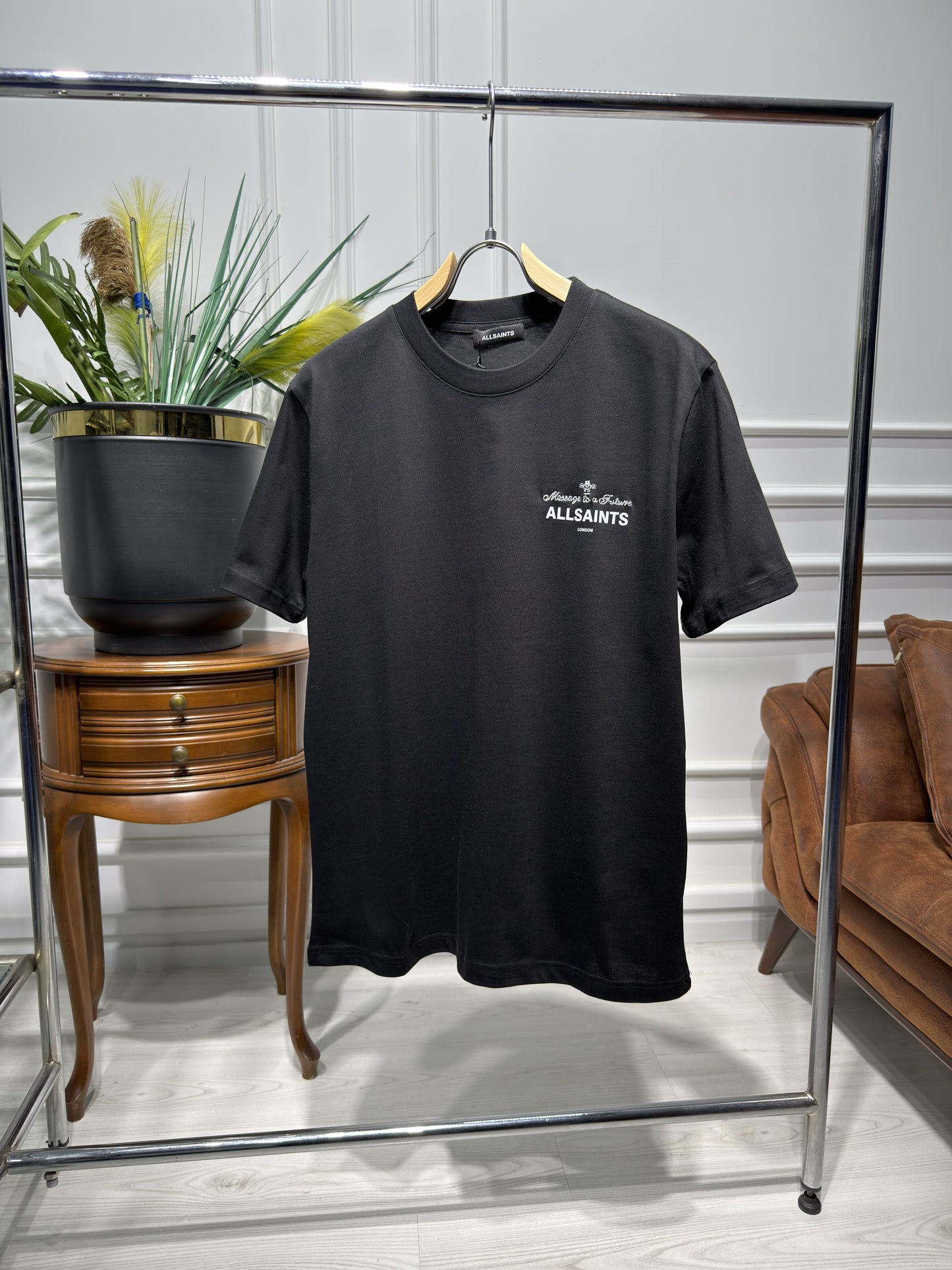 Allsaints Black Relaxed fit Tshirt for Men