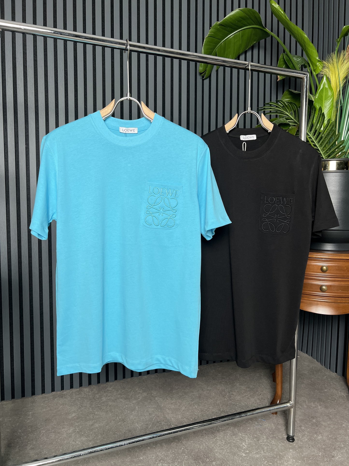 Loewe Embroidered Logo Pocket Tshirt For Men
