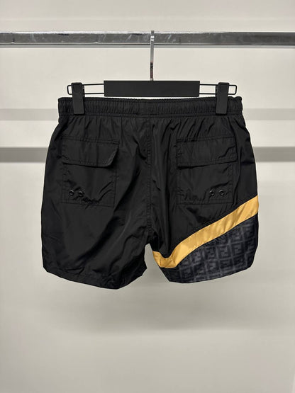 Fendi Black/Yellow Swim Short For Men