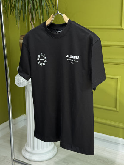 Allsaints Kindred Black Tshirt For Men