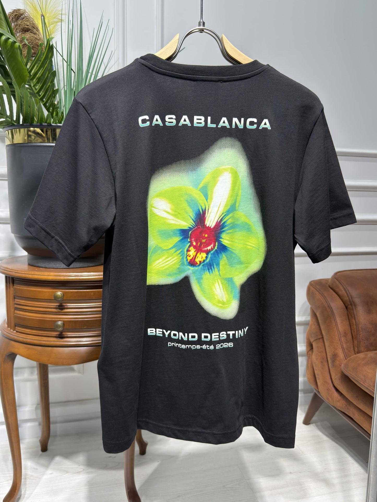 Glitch Orchid Black Tshirt For Men