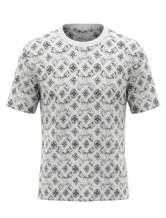 LV Logo Printed Tshirt For Men