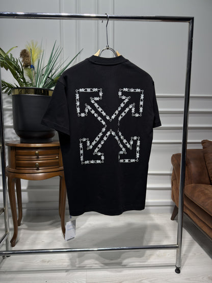 Chain Arrow Black Tshirt For Men
