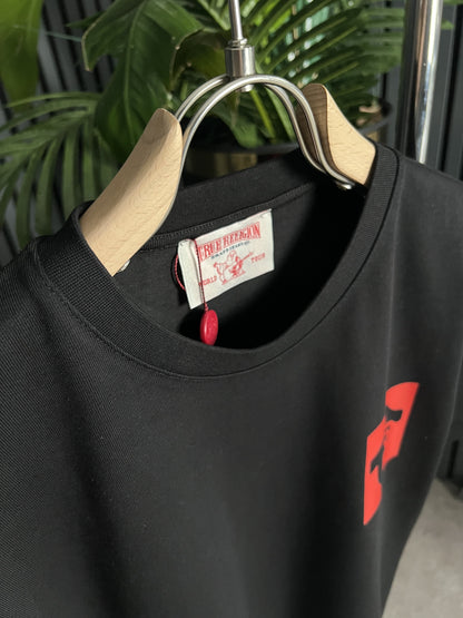 True Religion Black Tshirt For Men