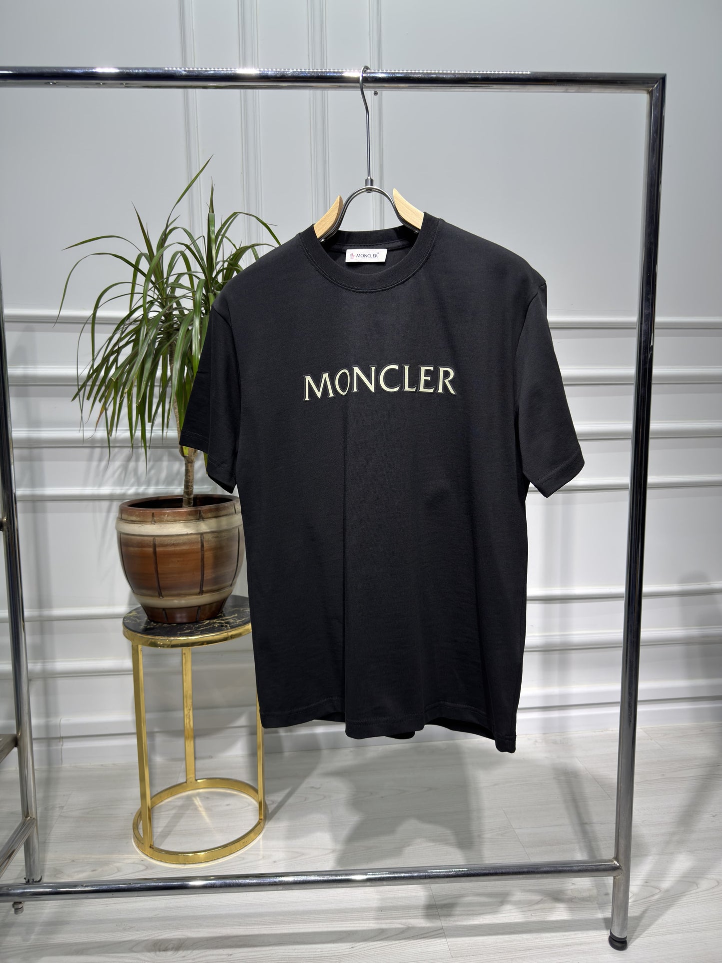 Graphic-logo Printed Black Tshirt For Men