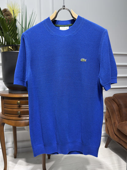 Lacoste Blue Knitted Tshirt For Men
