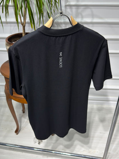 Loewe×On Reflective Logo Black Tshirt For Men