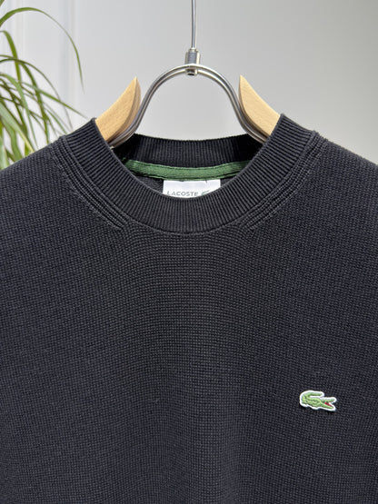 Lacoste Black Knitted Tshirt For Men