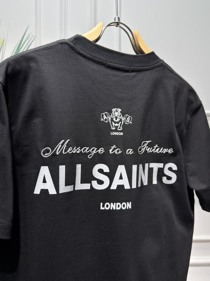 Allsaints Black Relaxed fit Tshirt for Men