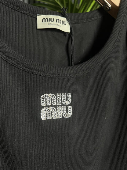 Miumiu Black Tank Top For Women