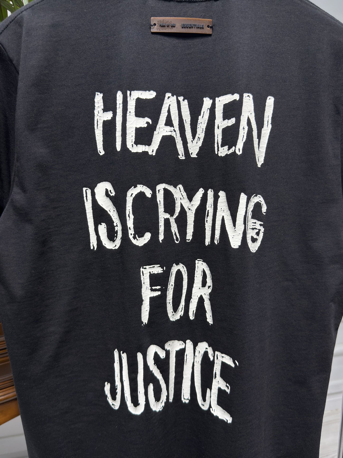 Fear Of God Black Tshirt For Men