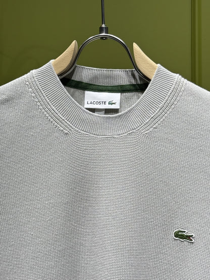 Lacoste Light Gray Knitted Tshirt For Men