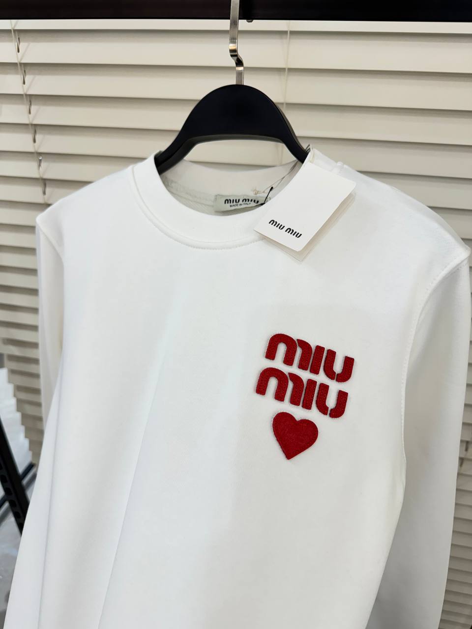 MIUMIU White Sweatshirt For Women