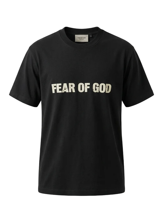 Fear Of God Black Tshirt For Men