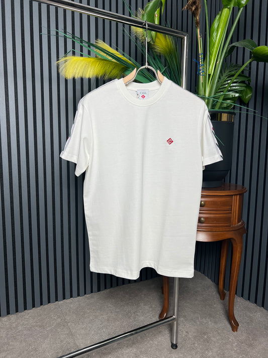 Casablanca Metal Logo White Tshirt For Men