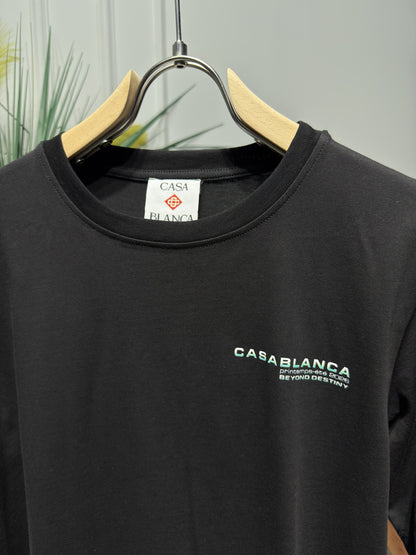 Glitch Orchid Black Tshirt For Men